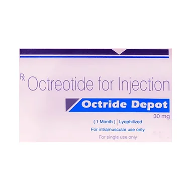 octride depot   30mg injection Allopathy (Octreotide acetate (30mg)) - Uses in Hindi, Side Effects, Substitutes & Price in India