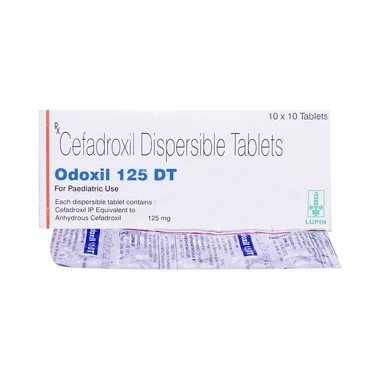 odoxil 125mg tablet dt Allopathy (Cefadroxil (125mg)) - Uses in Hindi, Side Effects, Substitutes & Price in India