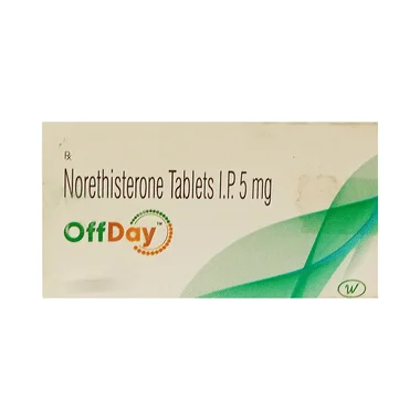 offday tablet Allopathy (Norethisterone (5mg)) - Uses in Hindi, Side Effects, Substitutes & Price in India
