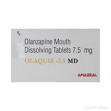 olaquiz 7.5mg tablet md Allopathy (Olanzapine (7.5mg)) - Uses in Hindi, Side Effects, Substitutes & Price in India