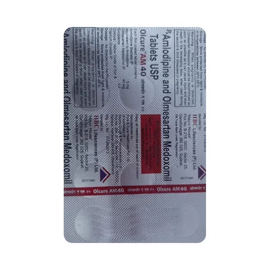 olcure am 40 tablet Allopathy (Olmesartan Medoxomil (40mg)) - Uses in Hindi, Side Effects, Substitutes & Price in India