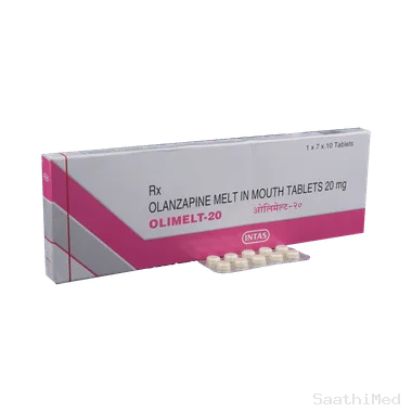 olimelt 20 tablet Allopathy (Olanzapine (20mg)) - Uses in Hindi, Side Effects, Substitutes & Price in India