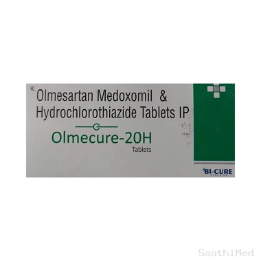 olmecure 20h tablet Allopathy (Hydrochlorothiazide (12.5mg)) - Uses in Hindi, Side Effects, Substitutes & Price in India