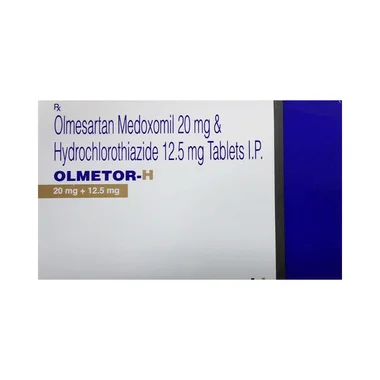 olmetor-h tablet Allopathy (Hydrochlorothiazide (12.5mg)) - Uses in Hindi, Side Effects, Substitutes & Price in India