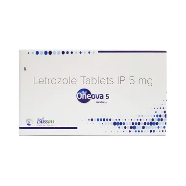 oneova 5 tablet Allopathy (Letrozole (5mg)) - Uses in Hindi, Side Effects, Substitutes & Price in India