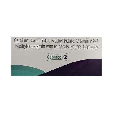 osbrace k 2 softgel capsule Allopathy (Calcitriol (0.25mcg)) - Uses in Hindi, Side Effects, Substitutes & Price in India