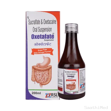 oxetafate oral suspension orange sugar free Allopathy (Sucralfate (1000mg/10ml)) - Uses in Hindi, Side Effects, Substitutes & Price in India