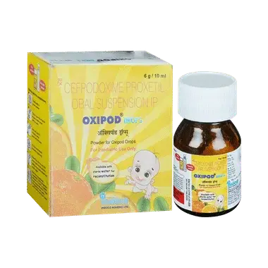 oxipod 25mg oral drops Allopathy (Cefpodoxime Proxetil (25mg)) - Uses in Hindi, Side Effects, Substitutes & Price in India