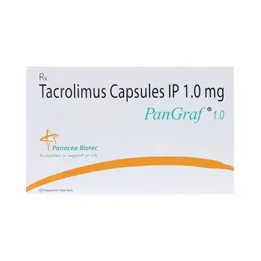 pangraf 1 capsule Allopathy (Tacrolimus (1mg)) - Uses in Hindi, Side Effects, Substitutes & Price in India
