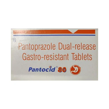 pantocid 80 dual-release tablet Allopathy (Pantoprazole (80mg)) - Uses in Hindi, Side Effects, Substitutes & Price in India