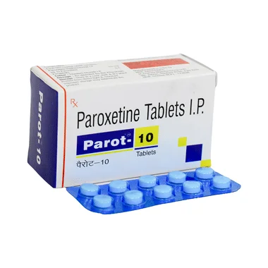 parot 10 tablet Allopathy (Paroxetine (10mg)) - Uses in Hindi, Side Effects, Substitutes & Price in India