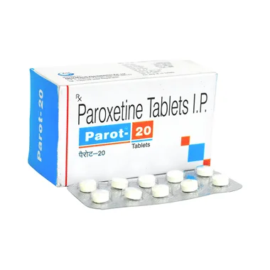 parot 20 tablet Allopathy (Paroxetine (20mg)) - Uses in Hindi, Side Effects, Substitutes & Price in India