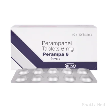 perampa 6mg tablet Allopathy (Perampanel (6mg)) - Uses in Hindi, Side Effects, Substitutes & Price in India