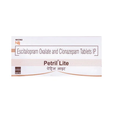 petril lite tablet Allopathy (Clonazepam (0.5mg)) - Uses in Hindi, Side Effects, Substitutes & Price in India