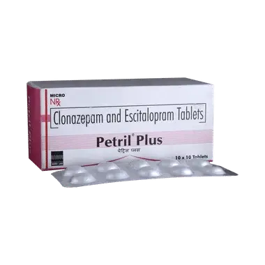 petril plus  tablet Allopathy (Clonazepam (0.5mg)) - Uses in Hindi, Side Effects, Substitutes & Price in India