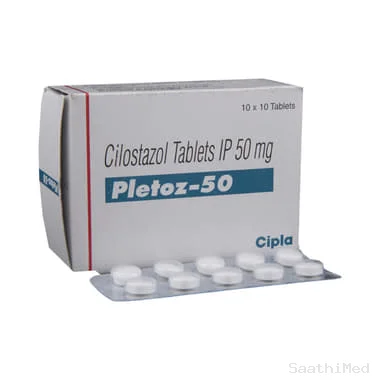 pletoz 50 tablet Allopathy (Cilostazol (50mg)) - Uses in Hindi, Side Effects, Substitutes & Price in India