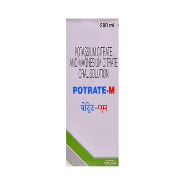 potrate-m oral solution Allopathy (Magnesium Citrate (375mg/5ml)) - Uses in Hindi, Side Effects, Substitutes & Price in India