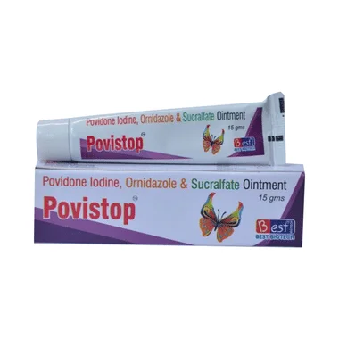 povistop ointment Allopathy (Ornidazole (1% w/w)) - Uses in Hindi, Side Effects, Substitutes & Price in India