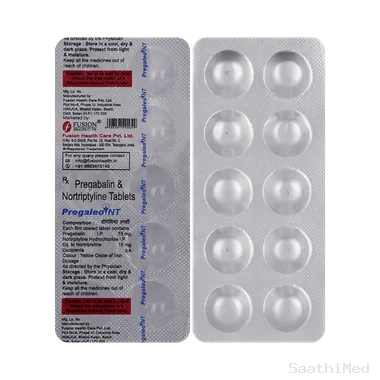 pregaleo nt 75mg/10mg tablet Allopathy (Pregabalin (75mg)) - Uses in Hindi, Side Effects, Substitutes & Price in India