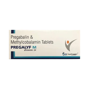 pregalyf m 750mcg/75mg tablet Allopathy (Methylcobalamin (750mcg)) - Uses in Hindi, Side Effects, Substitutes & Price in India