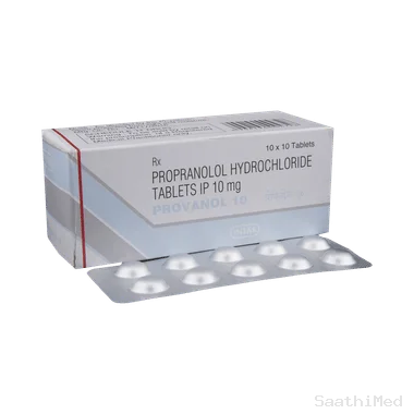 provanol 10 tablet Allopathy (Propranolol (10mg)) - Uses in Hindi, Side Effects, Substitutes & Price in India