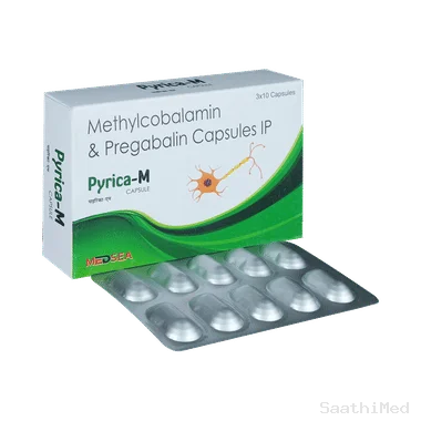 pyrica-m  capsule Allopathy (Methylcobalamin (750mcg)) - Uses in Hindi, Side Effects, Substitutes & Price in India