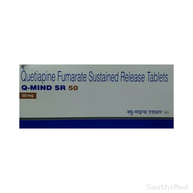 q-mind sr 50 tablet Allopathy (Quetiapine (50mg)) - Uses in Hindi, Side Effects, Substitutes & Price in India