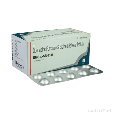 qtajas 200mg tablet sr Allopathy (Quetiapine (200mg)) - Uses in Hindi, Side Effects, Substitutes & Price in India