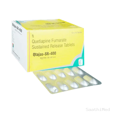 qtajas 400mg tablet sr Allopathy (Quetiapine (400mg)) - Uses in Hindi, Side Effects, Substitutes & Price in India
