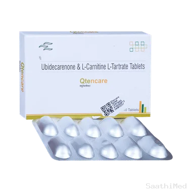 qtencare tablet Allopathy (Coenzyme Q10 (50mg)) - Uses in Hindi, Side Effects, Substitutes & Price in India