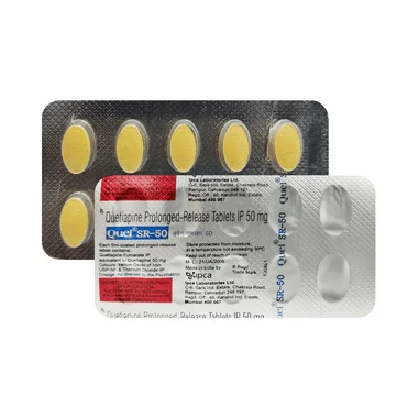quel sr 50 tablet Allopathy (Quetiapine (50mg)) - Uses in Hindi, Side Effects, Substitutes & Price in India