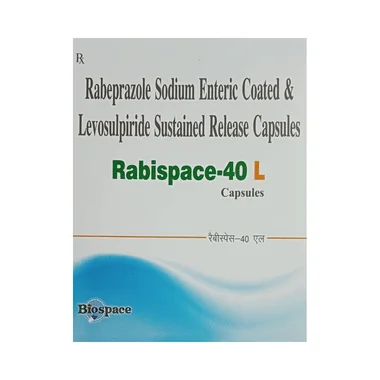 rabispace 40 l capsule sr - Levosulpiride (75mg) + Rabeprazole (40mg) medicine