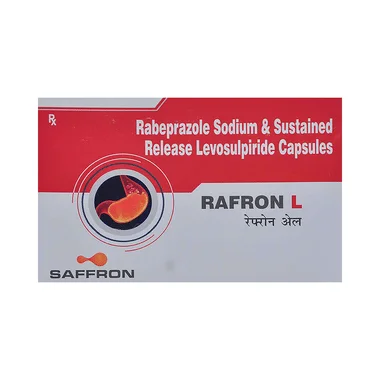 rafron l capsule sr Allopathy (Levosulpiride (75mg)) - Uses in Hindi, Side Effects, Substitutes & Price in India