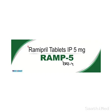 Ramp 5 Tablet Allopathy (Ramipril (5mg)) - Uses in Hindi, Side Effects, Substitutes & Price in India
