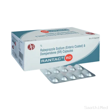 rantac rd 30mg/20mg capsule Allopathy (Domperidone (30mg)) - Uses in Hindi, Side Effects, Substitutes & Price in India