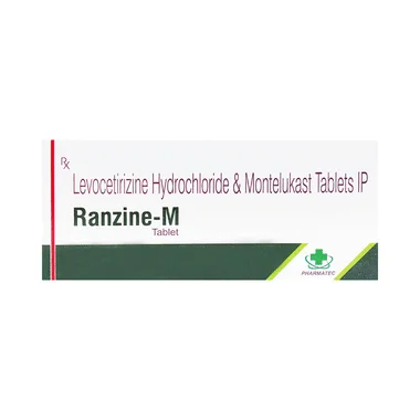 ranzine-m tablet Allopathy (Levocetirizine (5mg)) - Uses in Hindi, Side Effects, Substitutes & Price in India