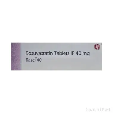 razel 40 tablet Allopathy (Rosuvastatin (40mg)) - Uses in Hindi, Side Effects, Substitutes & Price in India