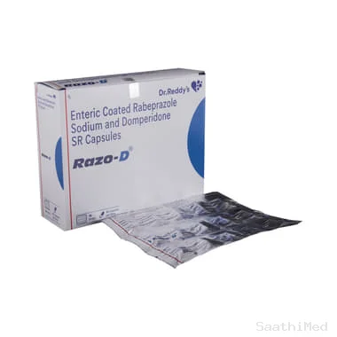 razo-d capsule sr Allopathy (Domperidone (30mg)) - Uses in Hindi, Side Effects, Substitutes & Price in India