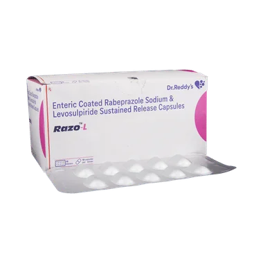 razo-l capsule sr Allopathy (Levosulpiride (75mg)) - Uses in Hindi, Side Effects, Substitutes & Price in India
