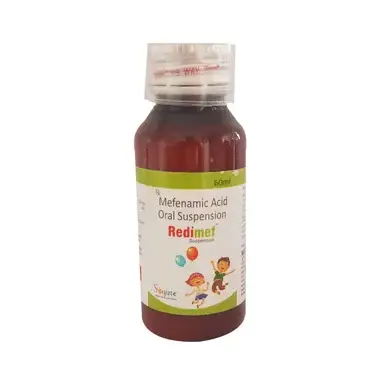 Redimef Oral Suspension Allopathy (Mefenamic Acid (100mg/5ml)) - Uses in Hindi, Side Effects, Substitutes & Price in India