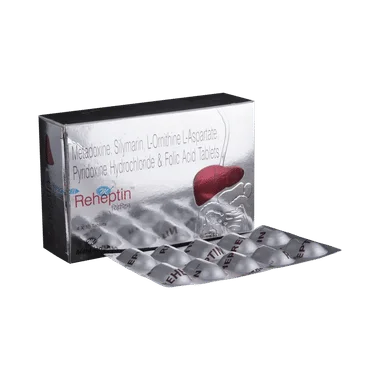 reheptin tablet Allopathy (Metadoxine (500mg)) - Uses in Hindi, Side Effects, Substitutes & Price in India