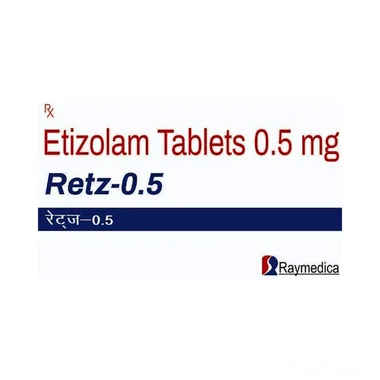 retz 0.5 tablet Allopathy (Etizolam (0.5mg)) - Uses in Hindi, Side Effects, Substitutes & Price in India
