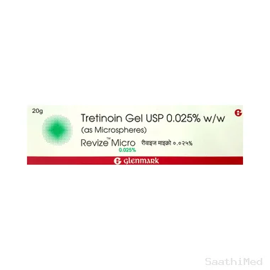 revize micro 0.025% gel Allopathy (Tretinoin (0.025% w/w)) - Uses in Hindi, Side Effects, Substitutes & Price in India