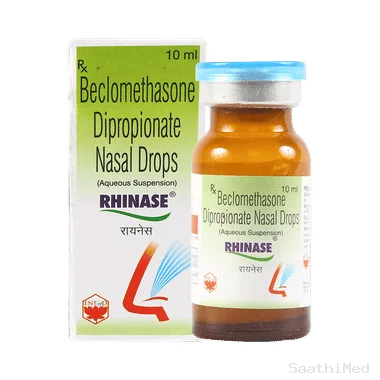 rhinase nasal drops Allopathy (Beclometasone (0.025% w/v)) - Uses in Hindi, Side Effects, Substitutes & Price in India