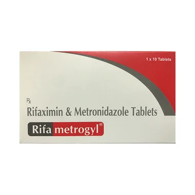 rifa metrogyl tablet Allopathy (Rifaximin (200mg)) - Uses in Hindi, Side Effects, Substitutes & Price in India