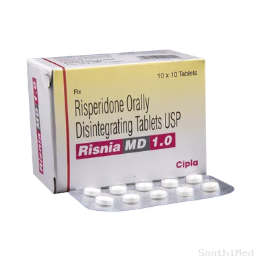 risnia md 1 tablet Allopathy (Risperidone (1mg)) - Uses in Hindi, Side Effects, Substitutes & Price in India