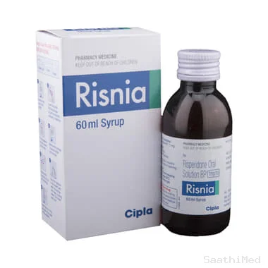 risnia syrup Allopathy (Risperidone (1mg/ml)) - Uses in Hindi, Side Effects, Substitutes & Price in India