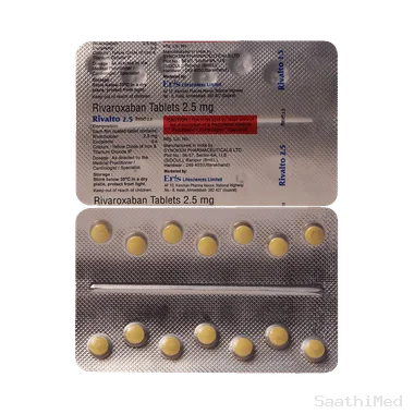 rivalto 2.5mg tablet Allopathy (Rivaroxaban (2.5mg)) - Uses in Hindi, Side Effects, Substitutes & Price in India