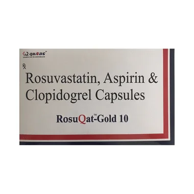 Rosuqat-Gold 10 Capsule Allopathy (Aspirin (75mg)) - Uses in Hindi, Side Effects, Substitutes & Price in India