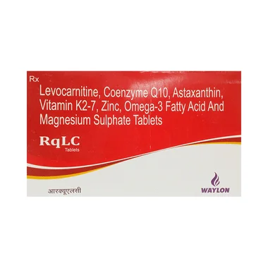 rqlc tablet Allopathy (Levo-carnitine (500mg)) - Uses in Hindi, Side Effects, Substitutes & Price in India